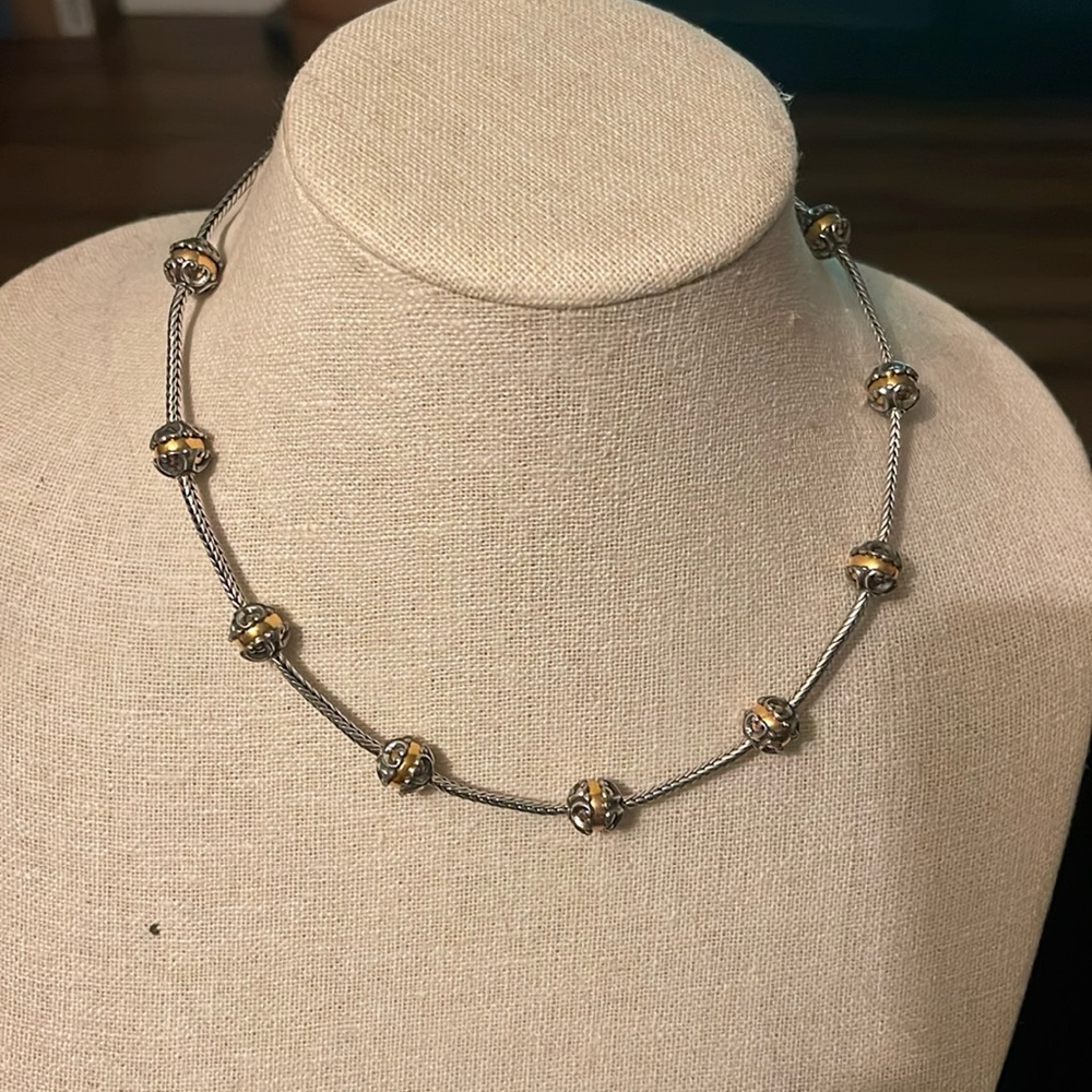 Brighton gold and silver ball necklace